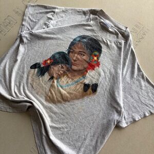 Vintage 90s Tee Jays Native American T-shirt